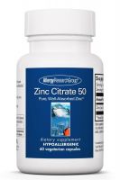 Zinc Citrate 50 Mg 60 Vegetarian Caps